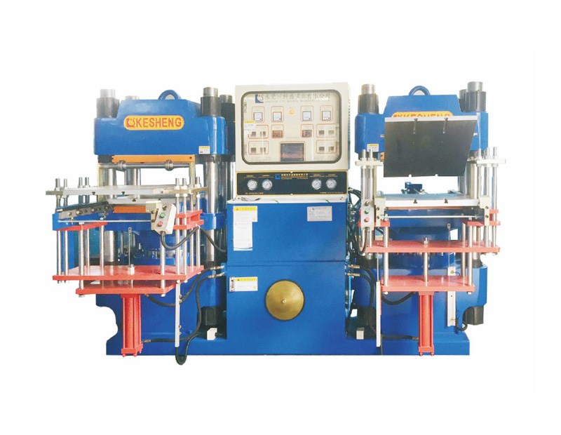 高精密度雙油泵全自動前頂2RT開模油壓平板硫化機